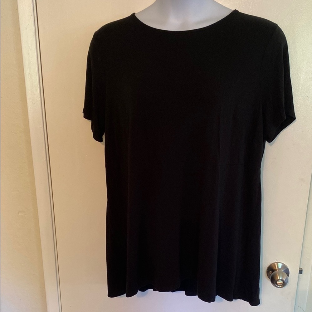 J. Jill Black Relaxed Short Sleeve Tee